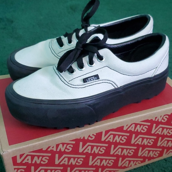 Vans Old School Platform White Black - Picture 3 of 5